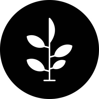 Bitki simgesinin vektör illüstrasyonu
