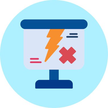 Bilgisayar. Web simgesi basit illüstrasyon