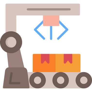 Teslimat. Web simgesi basit illüstrasyon