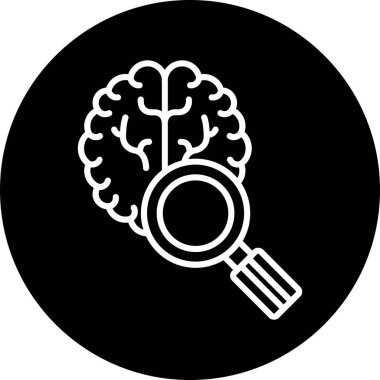 beyin ikonu vektör illüstrasyonu