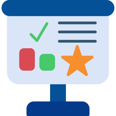 Tahta. Web simgesi basit illüstrasyon