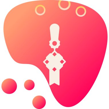 Beyin. Web simgesi vektör illüstrasyonu