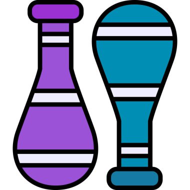 bowling. Web simgesi basit illüstrasyon