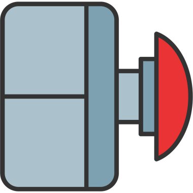 Konuşmacı. Web simgesi basit illüstrasyon