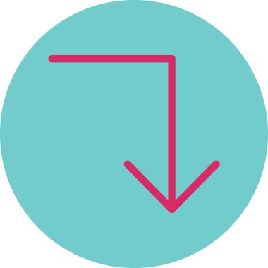 ok simgesinin vektör illüstrasyonu