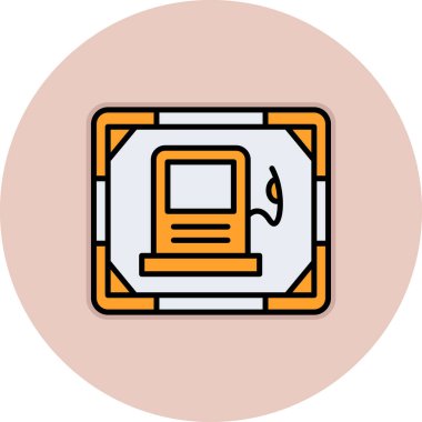 Modern simgenin vektör illüstrasyonu