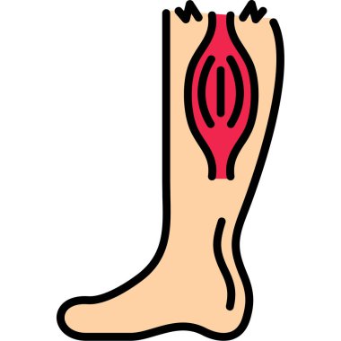 Bacak ikonu. vektör illüstrasyonu