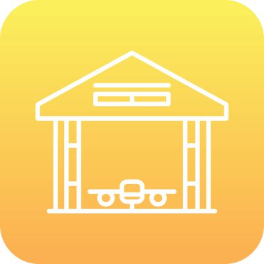 Demiryolu simgesi vektör illüstrasyonu