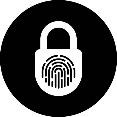 Kilit. Web simgesi basit illüstrasyon