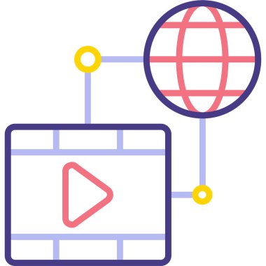 Ağ web simge vektör çizim