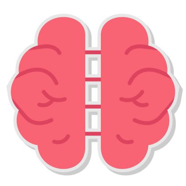 İnsan beyni ikonuna sahip beyin konsepti, beyin zihni