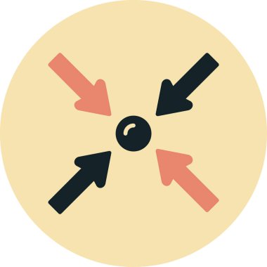 Oklar çember okları simgesi - taslak biçimi