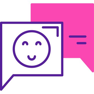 Sohbet simgesi vektör illüstrasyonu