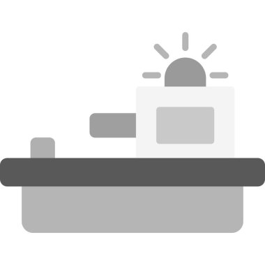 Gemi vektör simgesini gezdir