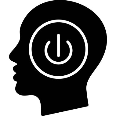 baş vektör simgesi. biçim düz sembol, siyah renk, yuvarlak açılar, beyaz arkaplan