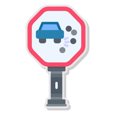 araba trafik vektör simgesi