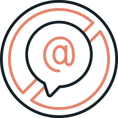 ileti ikonu vektör illüstrasyonu