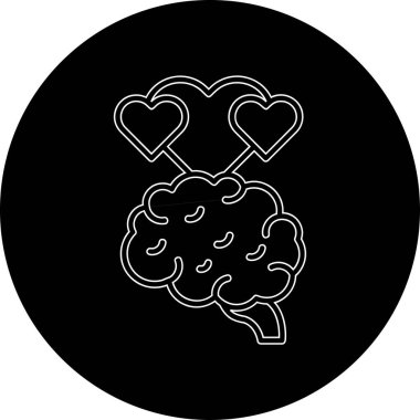 Projeniz için vektör beyin simgesi