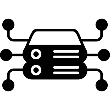 Araba tamir ikonu. Web için basit bir araba onarım vektör simgesi çizimi