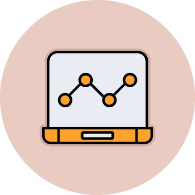 analitik vektör simgesi modern basit vektör illüstrasyonu