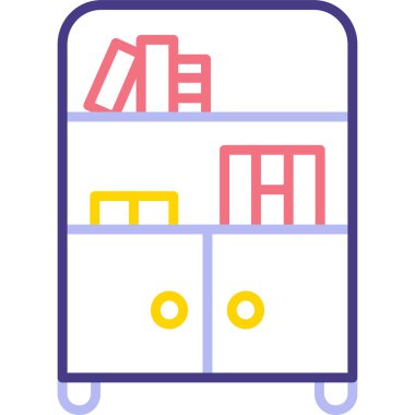 Kitap. Web simgesi basit illüstrasyon