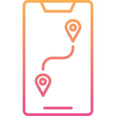 gps. Web simgesi basit illüstrasyon