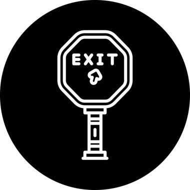 Çıkış simge vektör çizim