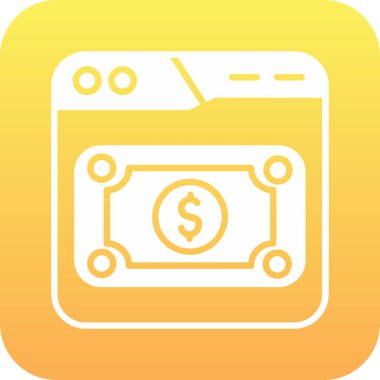 Dolar simgesi, vektör illüstrasyonu