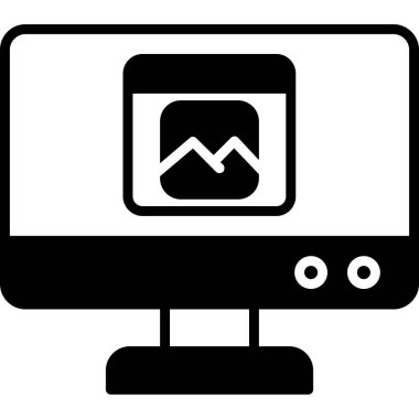 izleyici simgesi, vektör illüstrasyonu