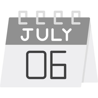 Temmuz 18 - vektör simgesi