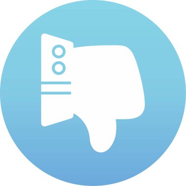 başparmak aşağı simgesi, basit vektör illüstrasyonu