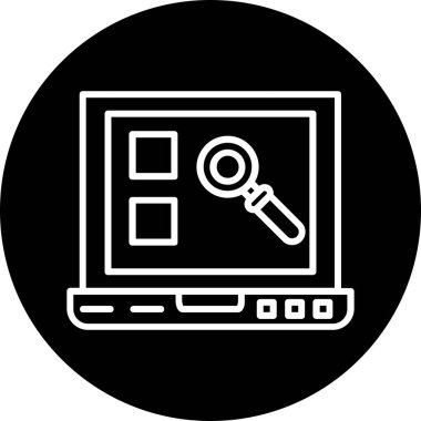 seo modern simgesinin vektör illüstrasyonu