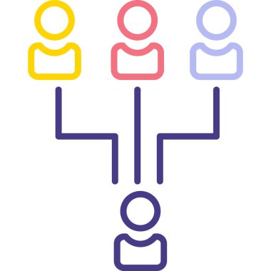 İnsanlar. Web simgesi basit illüstrasyon