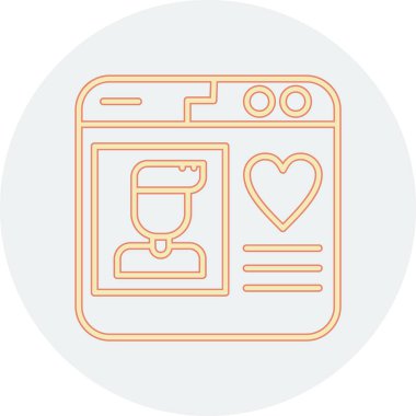 kahve makinesi simgesini, vektör çizim