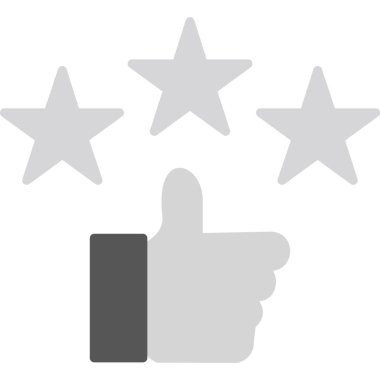 derecelendirme vektörü düz simgesi