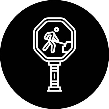 Moda tarzı izole edilmiş arkaplanda yol işareti simgesi