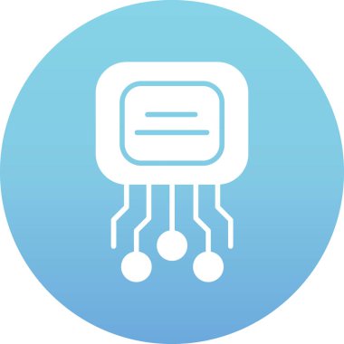 Devre kartı simgesi. vektör illüstrasyonu