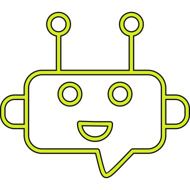 Bir robotun vektör çizimi