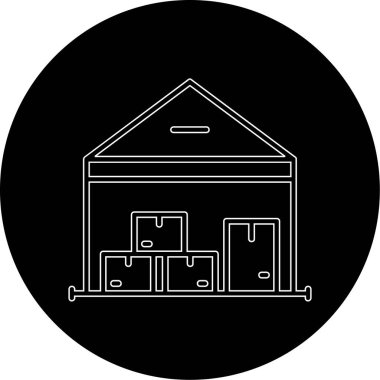 Ev simgesinin vektör illüstrasyonu