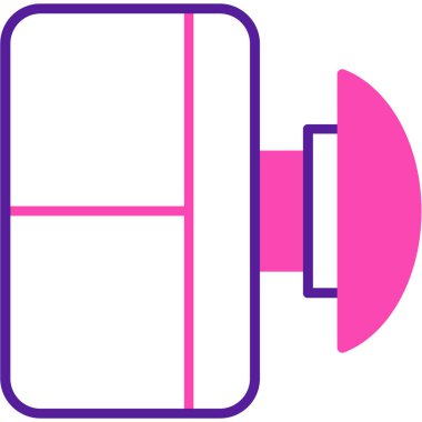 Modern b 'nin vektör illüstrasyonu simge müziğinden yoksun