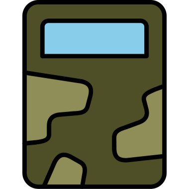 Ordu askeri simgesi, vektör illüstrasyonu