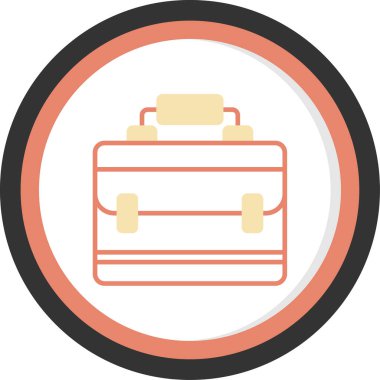 evrak çantası vektör simgesi modern basit vektör illüstrasyonu