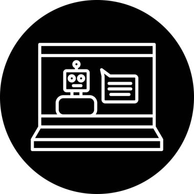 vektör lcd simgesi illüstrasyonu