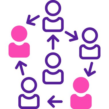 İnsan simgesinin vektör illüstrasyonu