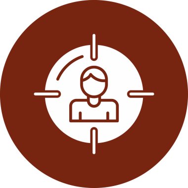 Bir kadın simgesinin vektör illüstrasyonu