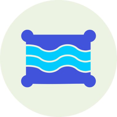 Yüzme havuzu. Basit resimleme