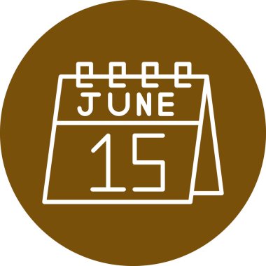 Takvim simgesi için bir arkaplan vektör illüstrasyonu