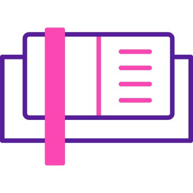 Kitap. Web simgesi basit illüstrasyon