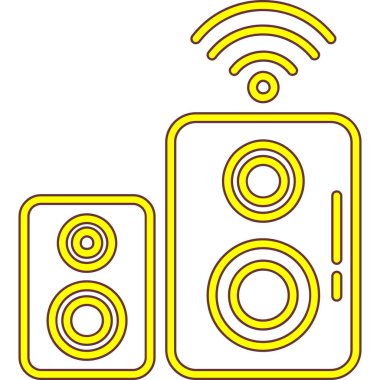 Radyo. Web simgesi vektör illüstrasyonu