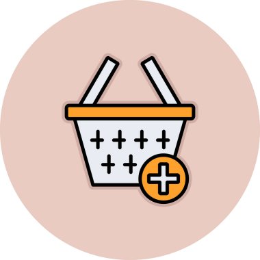 Sepet Simgesi vektör illüstrasyonu